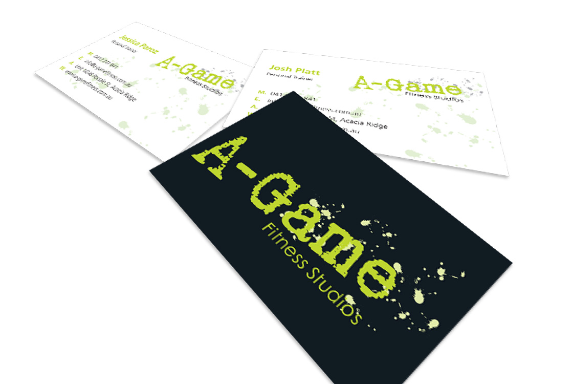 A-Game Fitness business cards