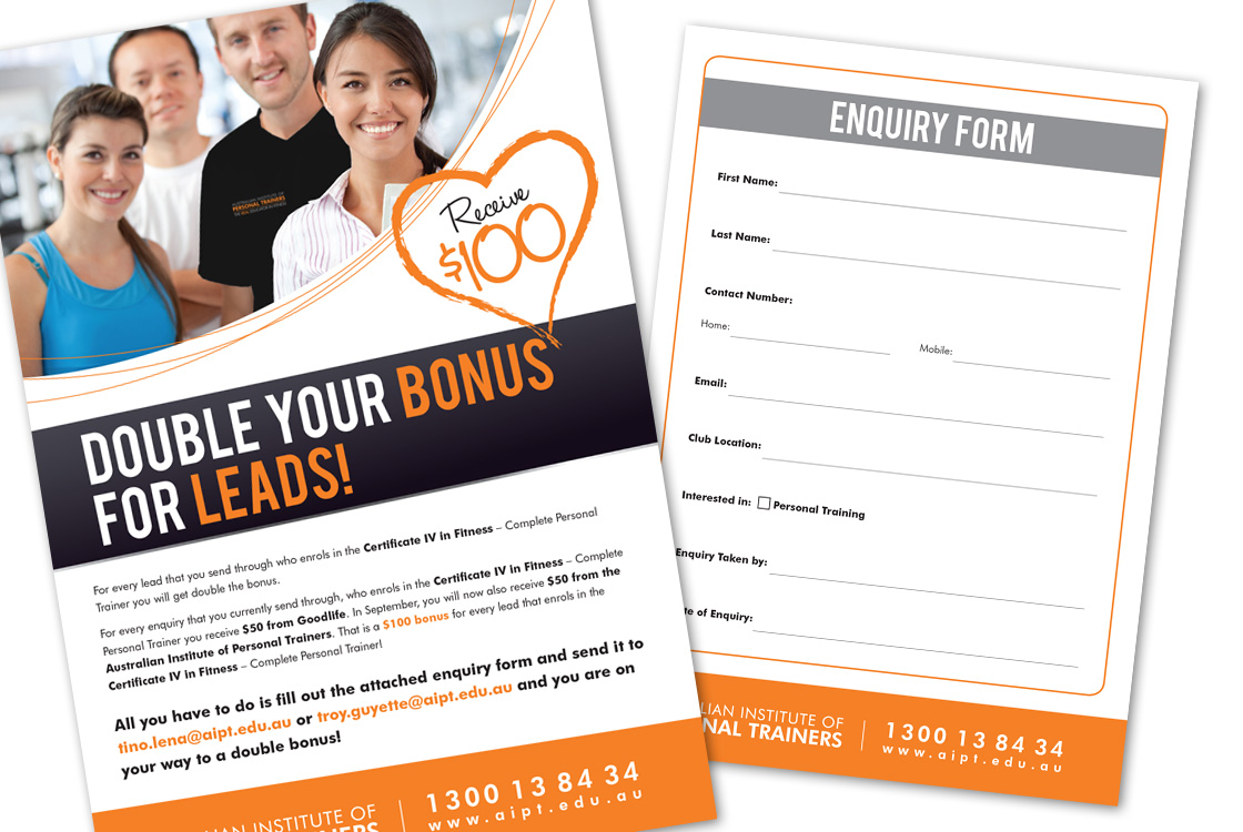 Australian Institute of Personal Trainers campaign forms