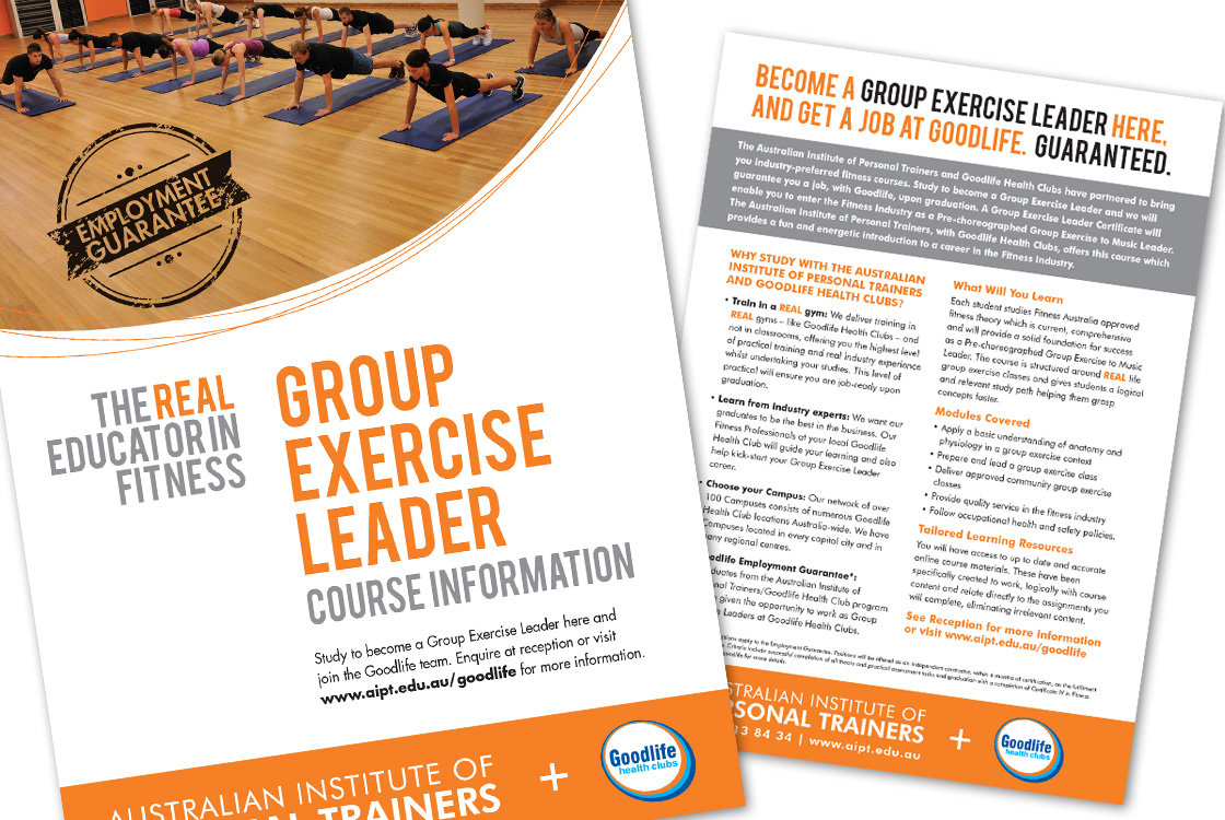 Australian Institute of Personal Trainers brochure