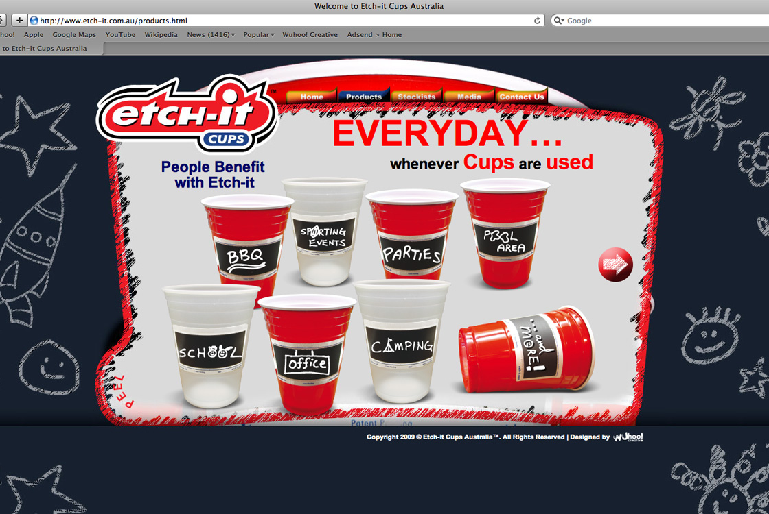 American Soda Company Etch-it website