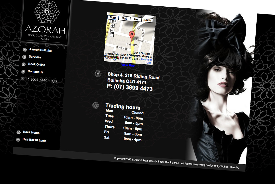 Azorah Salon website