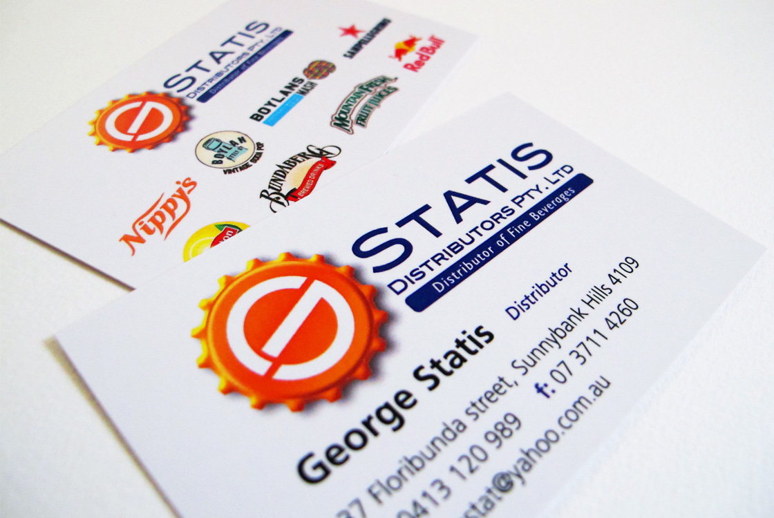 G Statis Distribution business card