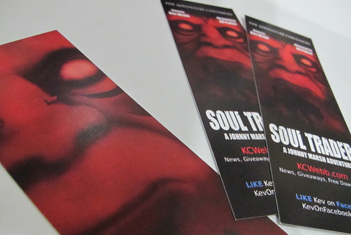 Kev Webb Soul Trader book launch book marks