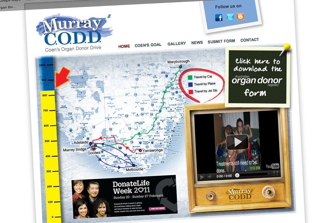 Murray CODD 2010 website