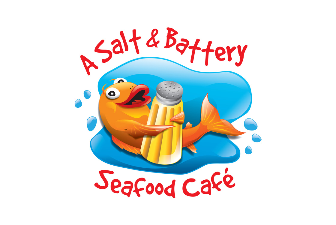 A Salt & Battery Seafood Café logo rebranding