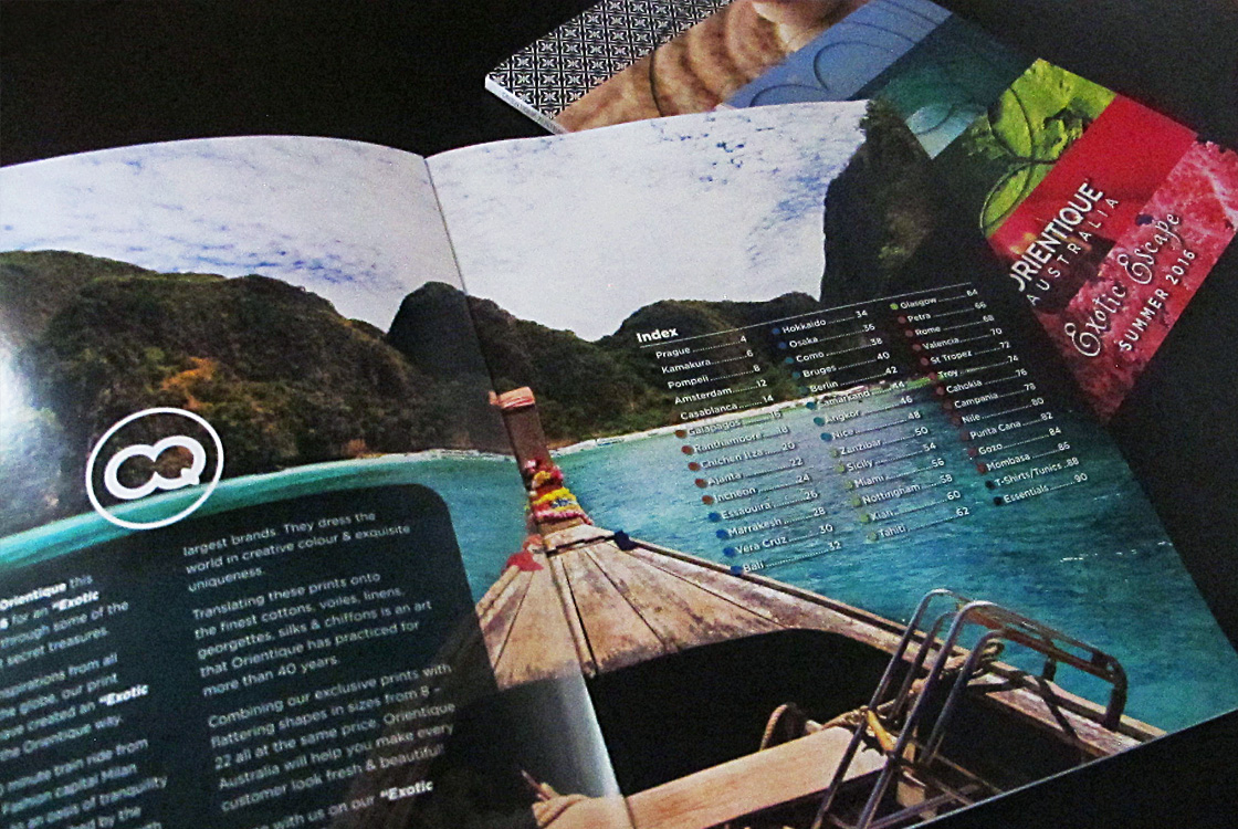 Orientique Australia S16 brochure