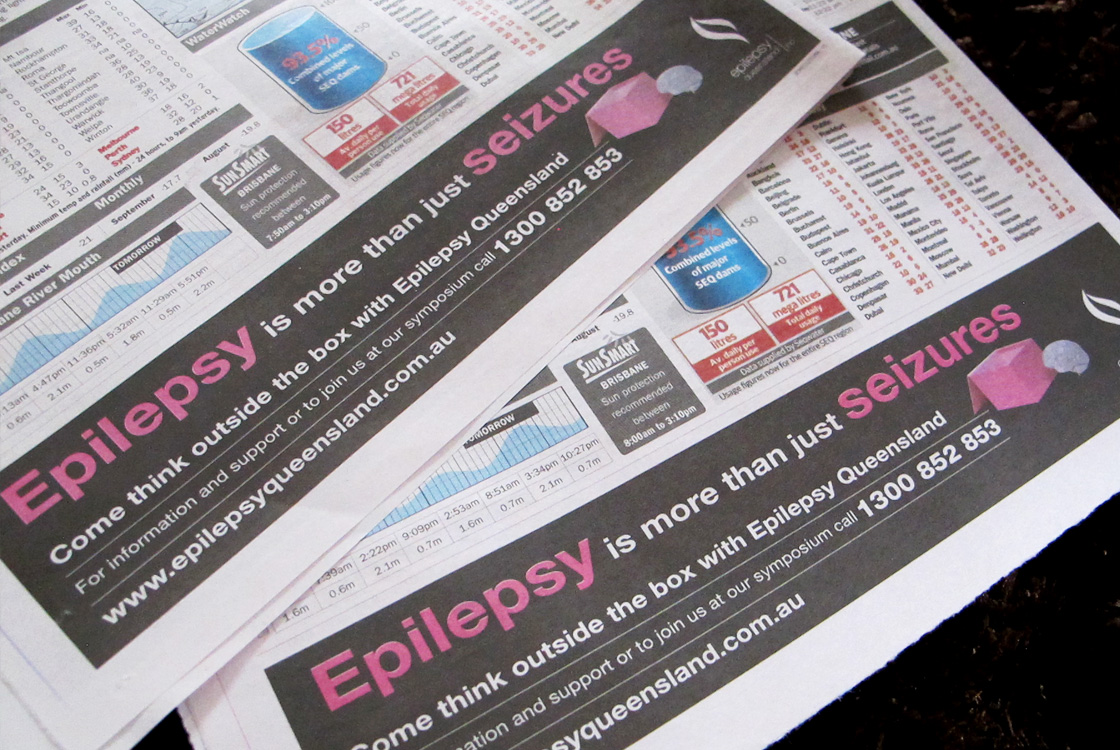 Epilepsy Queensland Symposium 2015 Adverts