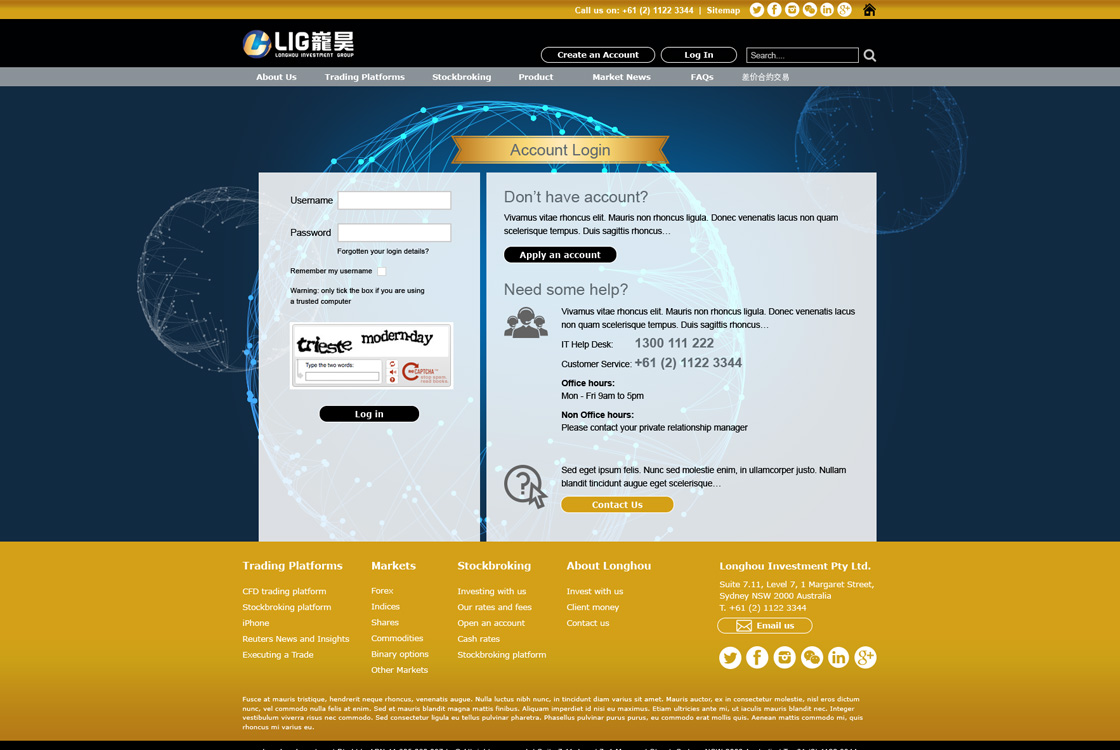 LIG website login