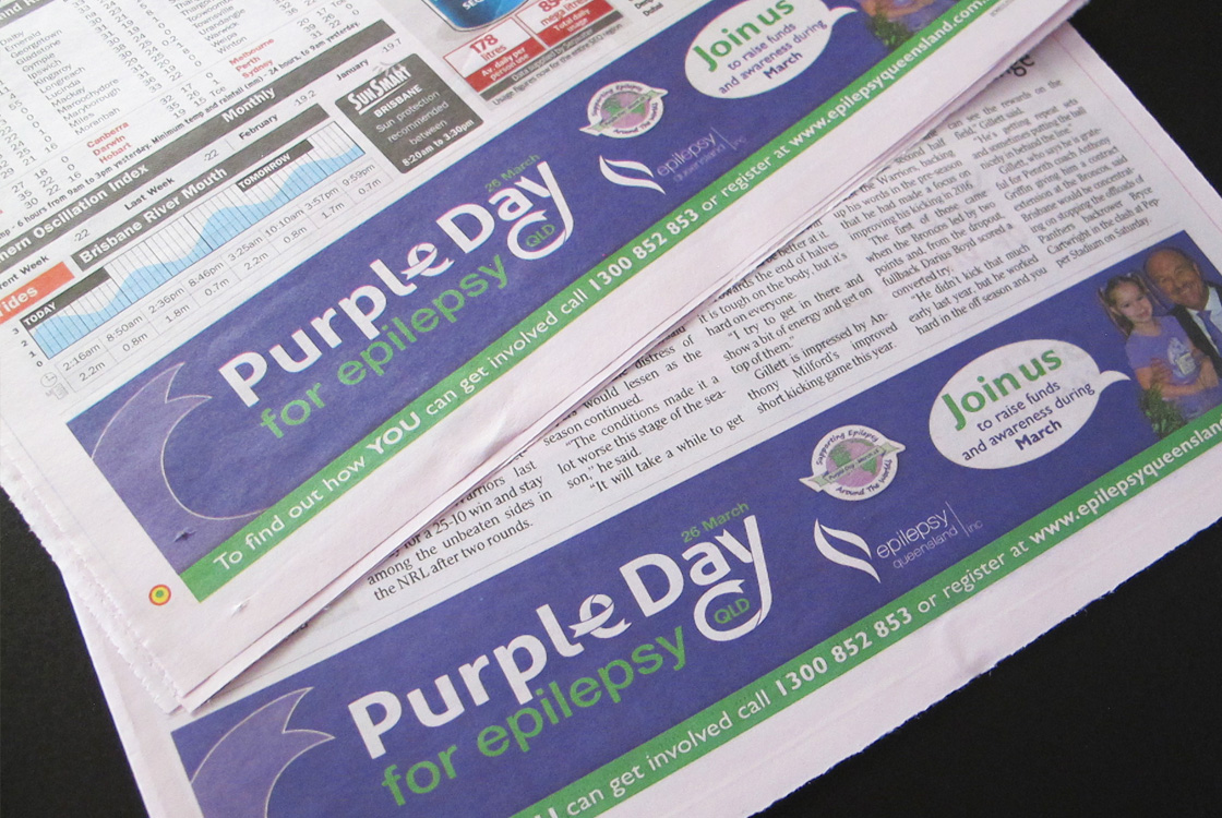 EQI Purple Day for Epilepsy Advert