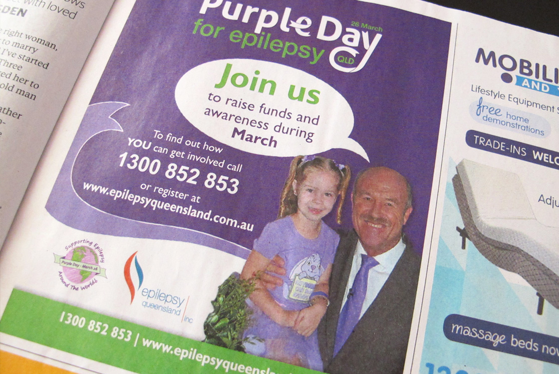 EQI Purple Day for Epilepsy Advert